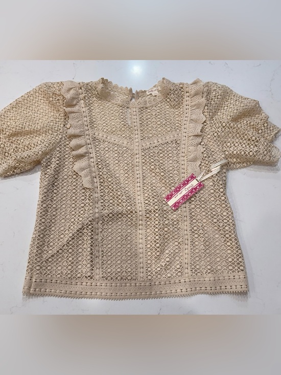 Ultra Pink Tops - NWT – Pinky by Ultra Pink – Off White Crochet Top – Large
